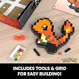 Mega Brands MEGA Pokémon Charmander Pixel Action Figure 349 Pieces Build Display view 5