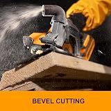 Ingco 20V 140mm Circular Saw Brushless 6300RPM 50mm Depth with Battery Charger view 8