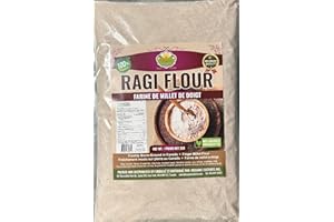 Premium Quality Ragi Flour (Finger Millet Flour) - 2lbs (907g) | Freshly Stone-Ground in Canada | No Added Preservatives | 10