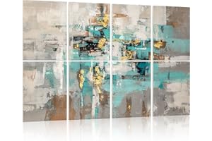 HLJ ART 8 Pack Art Acoustic Panels: 12x16" Sound Absorbing Wall Panels, Decorative Acoustical Panel, Soundproof Acoustic Treatment for Recording Studio