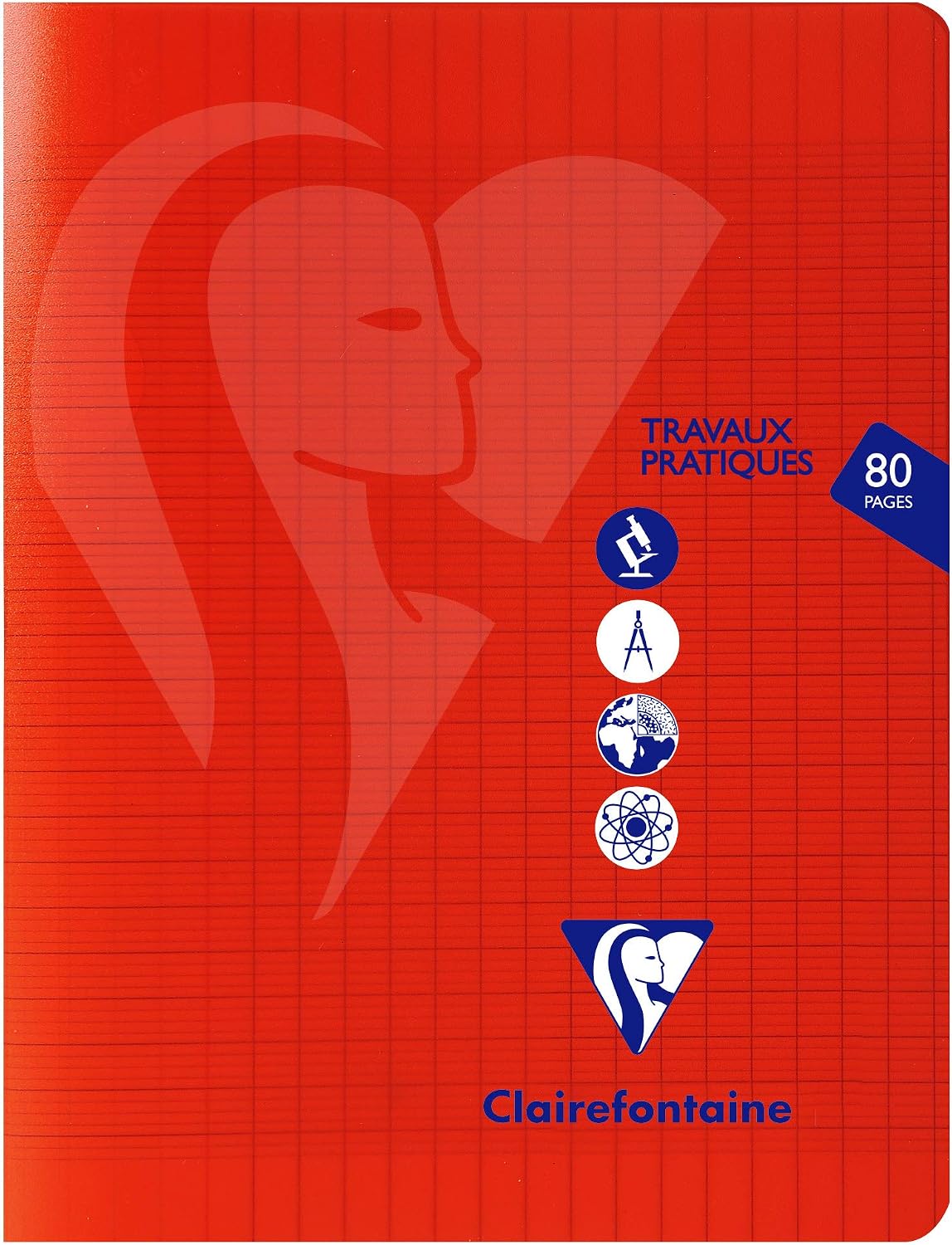 Clairefontaine Mimesys 303727C Exercise Book 80 Pages 17 x 22 cm Large Squares 90 g and 125 g Polypropylene Cover Plastic Assorted Colours - Image 5