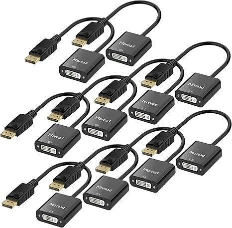 Moread - Adaptador de DisplayPort a DVI, Puerto de Pantalla ...