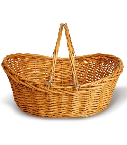 ANRUIDE 16" Poly Wicker Bread Basket - Long Serving Basket For Food, Fruit, Vegetables - View #3