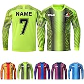 LAIFU Custom Soccer Goalie for Kids Teens Adults Personalized with Name & Team Logo Soccer Gift