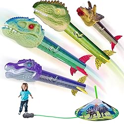 Gizzjoy Dinosaur Toy Rocket Launcher for Kids