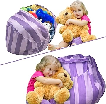 Amazon Com Stuffed Animal Storage Bean Bag Chair Perfect