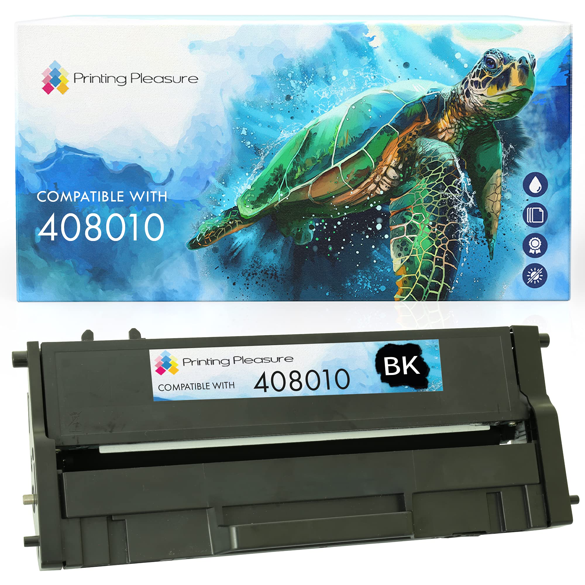 Printing Pleasure Compatible Toner Cartridge for Ricoh SP-150 SP-150SU SP-150SUw SP-150w - Black, High Yield (1,500 Pages)