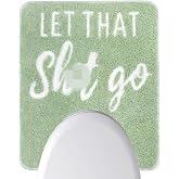 Homantic Fun Toilet Rug U Shaped Toilet Mat Cute Bathroom Rugs 24x20 Non Slip Washable Sage Bath Mat Water Absorbent Funny Bathroom Decor Sage Green and White Toilet Rug