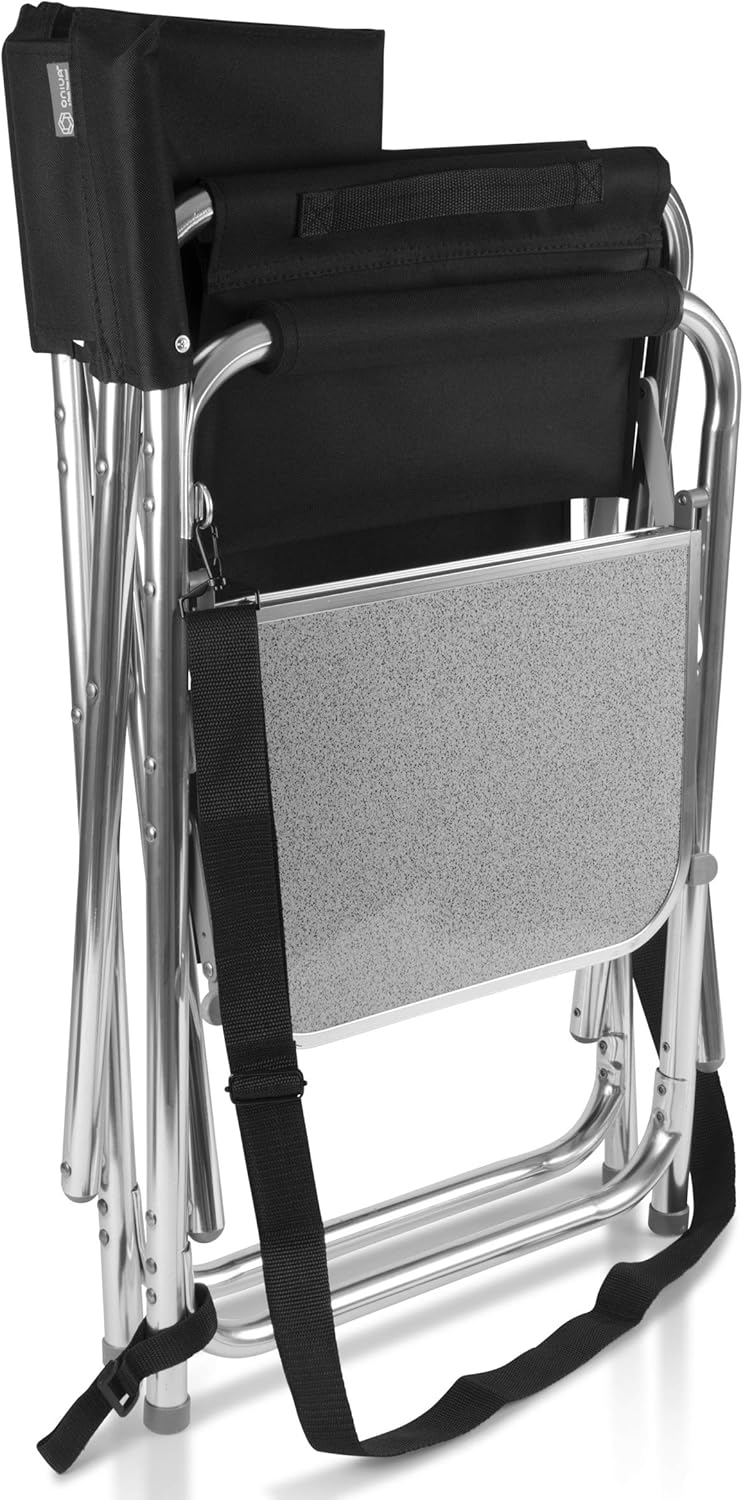 ONIVA - a Picnic Time Brand Portable Folding Sports Chair, Black: Sports & Outdoors