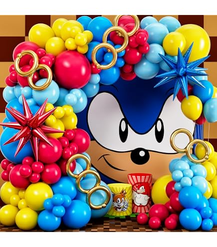 Aazon.co: Toyland® Pack Of 3 - Sonic & Friends Foil Balloon Pack - 1...