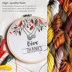 ARTEZA Embroidery Thread, 80 Skeins, Dark