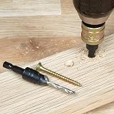 Trend Snappy Adjustable Countersink Drill Bit 9.5mm HSS No.8 No.10 Screws 1/4 view 5