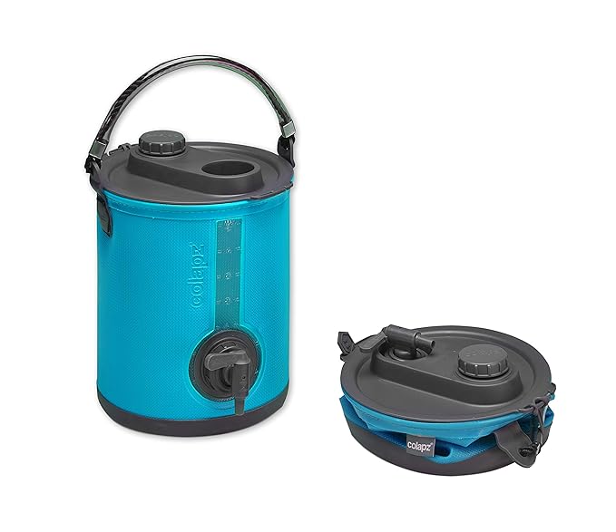 Colapz 2in1 Collapsible Water Container Camping Water Carrier