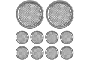 10-Pack Stainless Steel Filter Discs, 14mm 60 Mesh Fine Wire Mesh Screens for Liquid & Gas Filtration