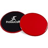 ProsourceFit Core Sliding Exercise Discs, Dual-Sided Sliders for Use on Any Surface at Home or Gym for Full-Body Workouts, Set of 2