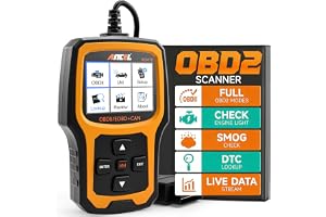 ANCEL AD410 Enhanced OBD2 Scanner, Vehicle Code Reader for Check Engine Light, Automotive OBD II Scanner Fault Diagnosis, OBDII Scan Tool for All OBDII Cars 1996+, Black/Yellow