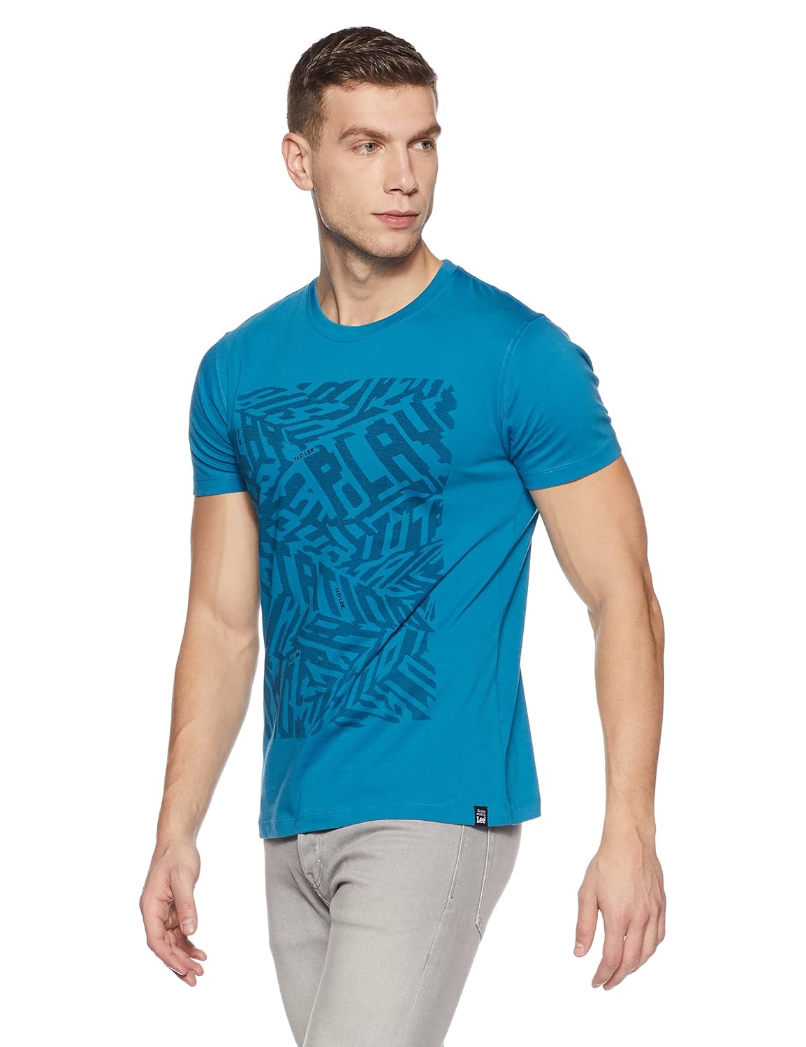 lee men's printed slim fit t-shirt