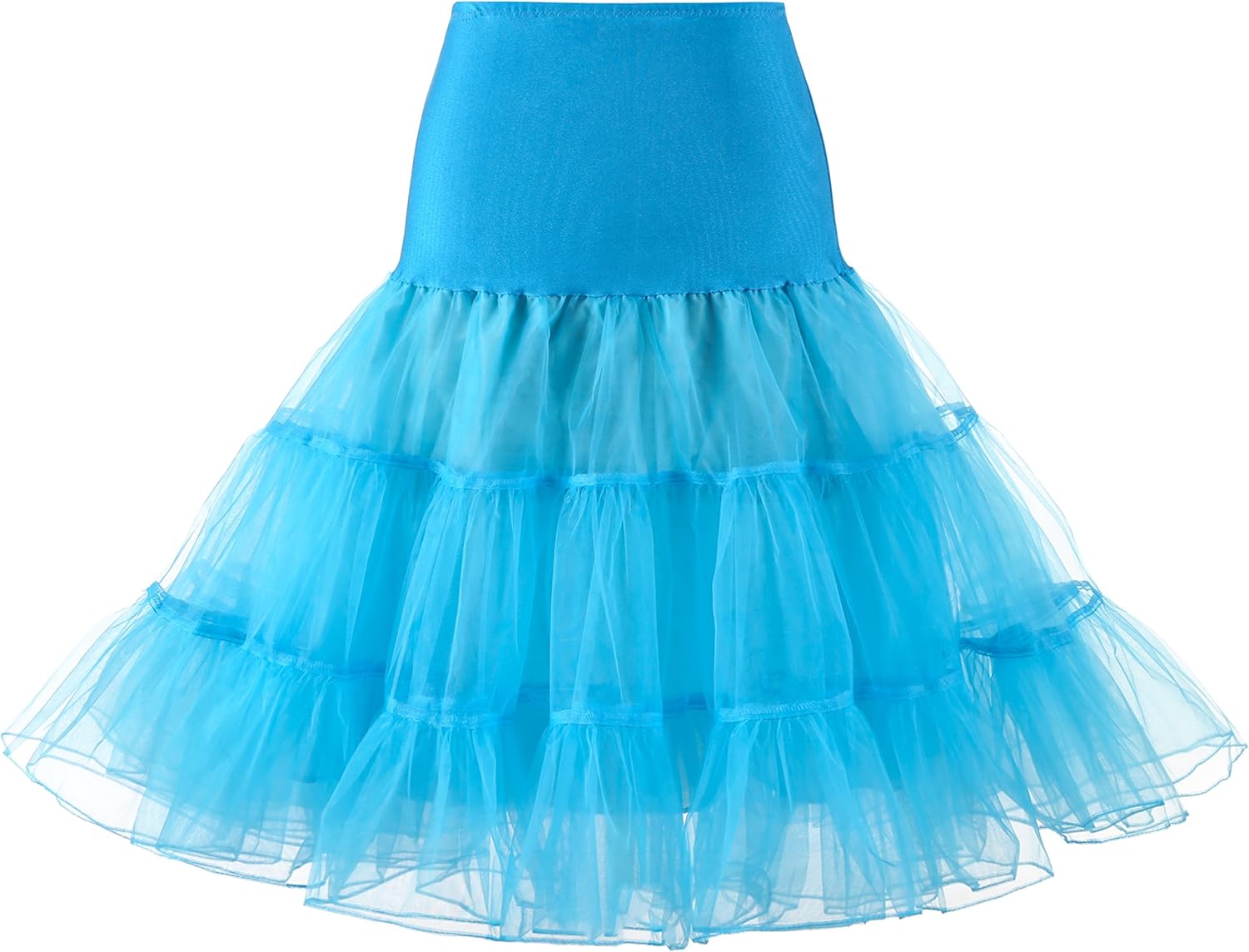 WOWBRIDAL Women's Vintage 50s Rockabilly Petticoat 25" Length Tutu Underskirt at  Women’s Clothing store