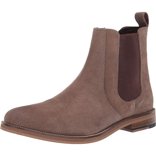 ECCO Men\'s Vitrus Il Chelsea Boot Size 9 Dark Clay Suede Leather Ankle Slip On Ecco Boots Vitrus ll Mens Size 9 US 43 EU Dark Brown Suede  main image 4