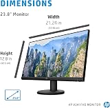 HP v24i Full HD Monitor 23.8 inch IPS 178° 3-Side Borderless 1080p view 6