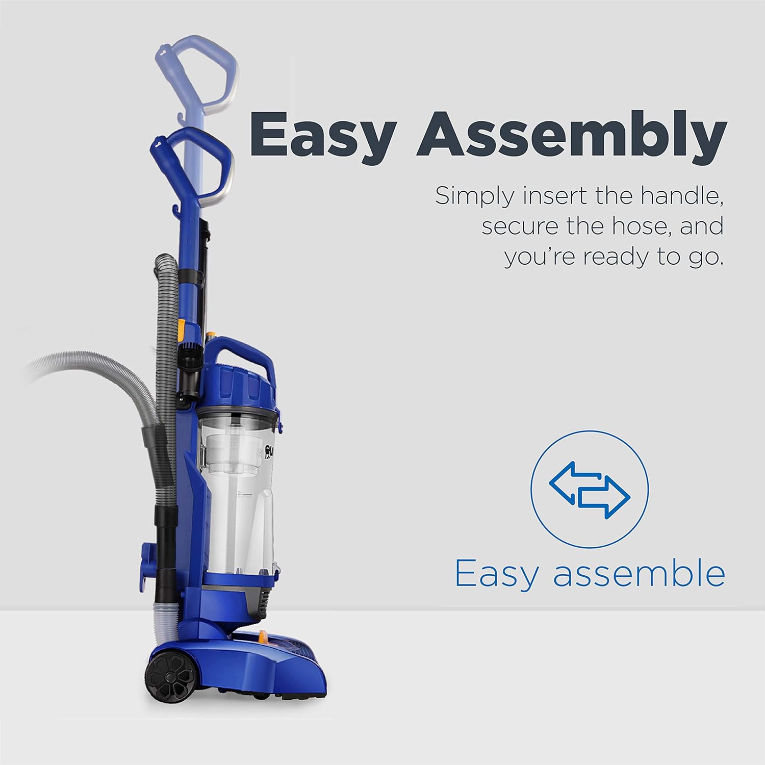 Eureka NEU182A PowerSpeed Bagless Upright Vacuum Cleaner, Lite, Blue -