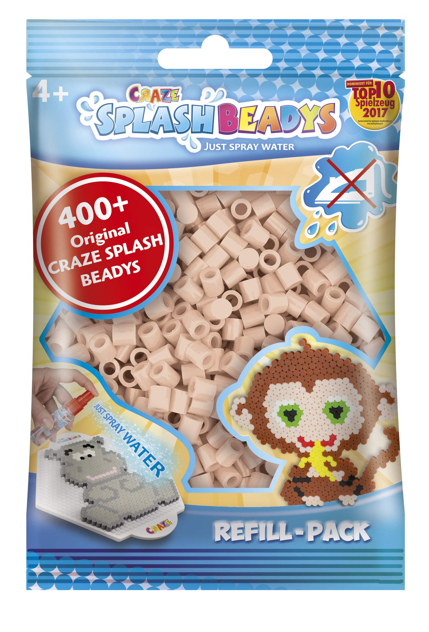 CRAZE Splash Beadys Refill-Set Craft Beads Skin-Colored Refill-Pack 11454