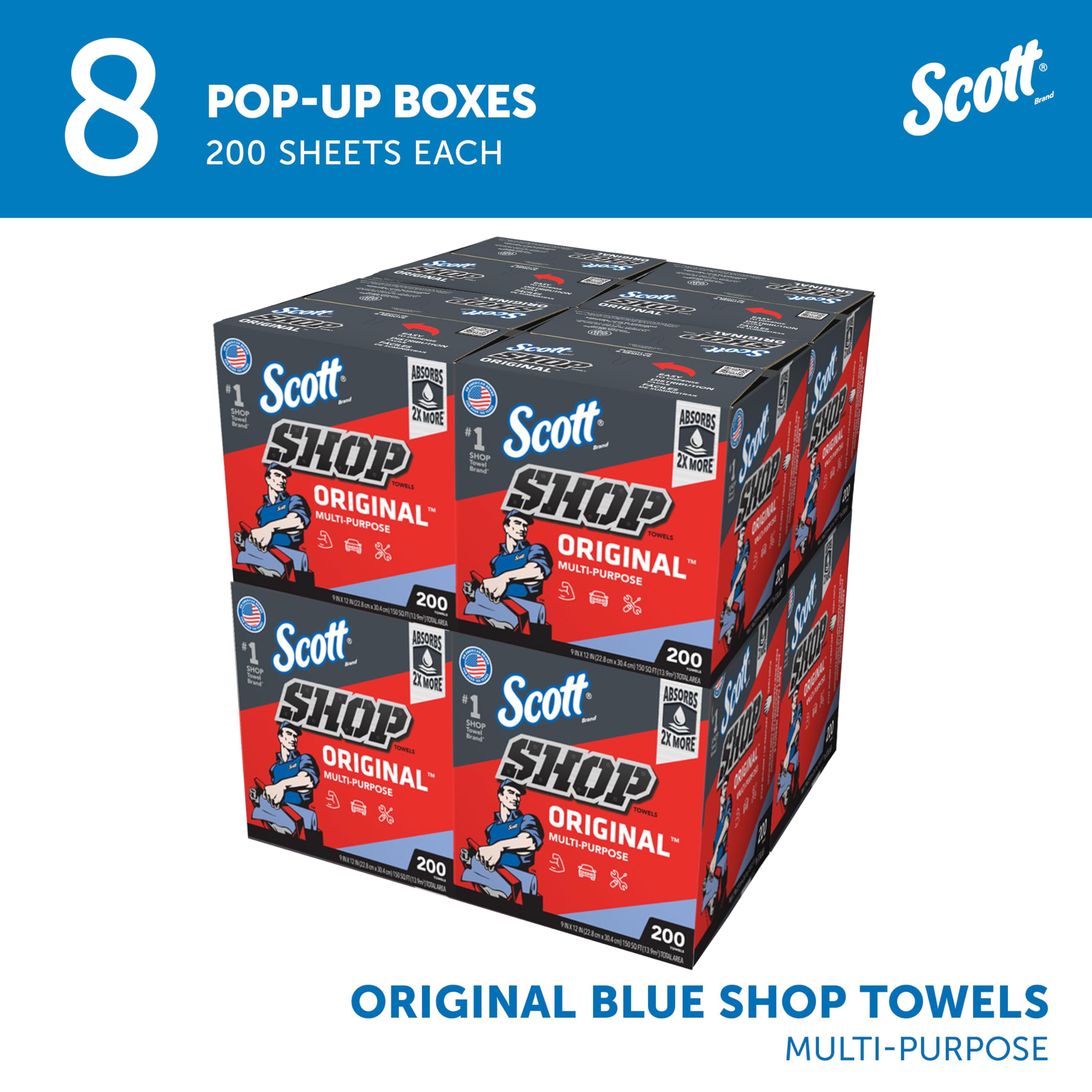 SCOTT SHOP ORIGINAL Blue Towels (75190), 9