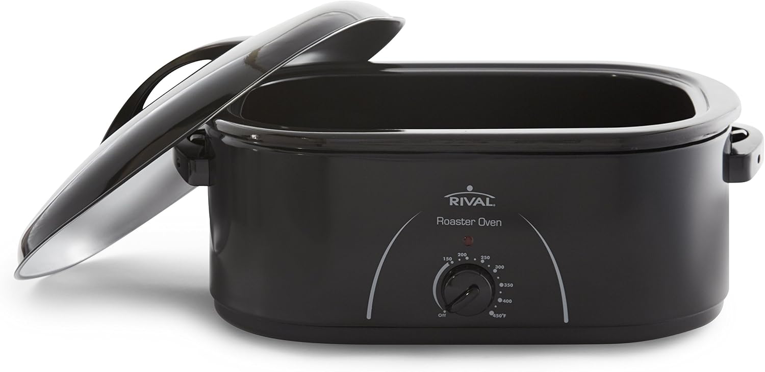 Amazon Com Rival Roaster Oven 22 Quart Black Ro230 B