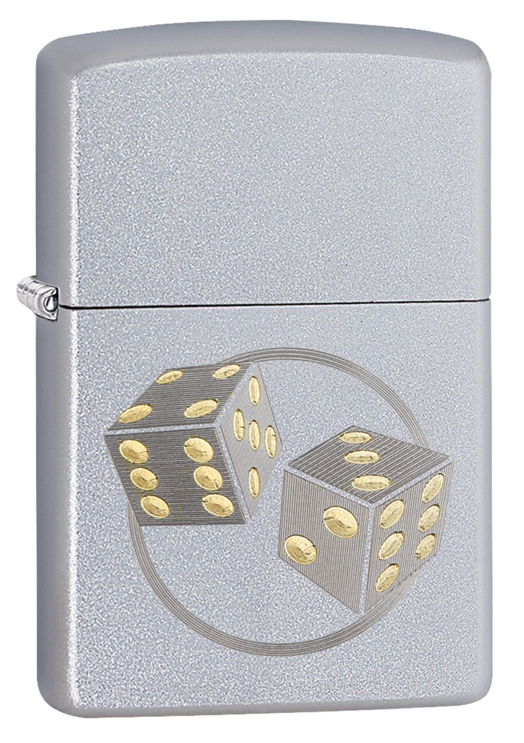 Zippo DICE Windproof Lighter - Satin chrome™, standard