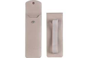 DIVERSEBEE Adjustable Elastic Band Pen Holder for Notebooks, Pen Sleeve Pouch for Journals, Pencil Holder, Bible Planner Accessories, Cute Pencil Case (Hazel)