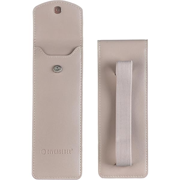 DIYOMR Elastic Rubber Band Leather Pen Sleeve Pouch Pen Case Holder...