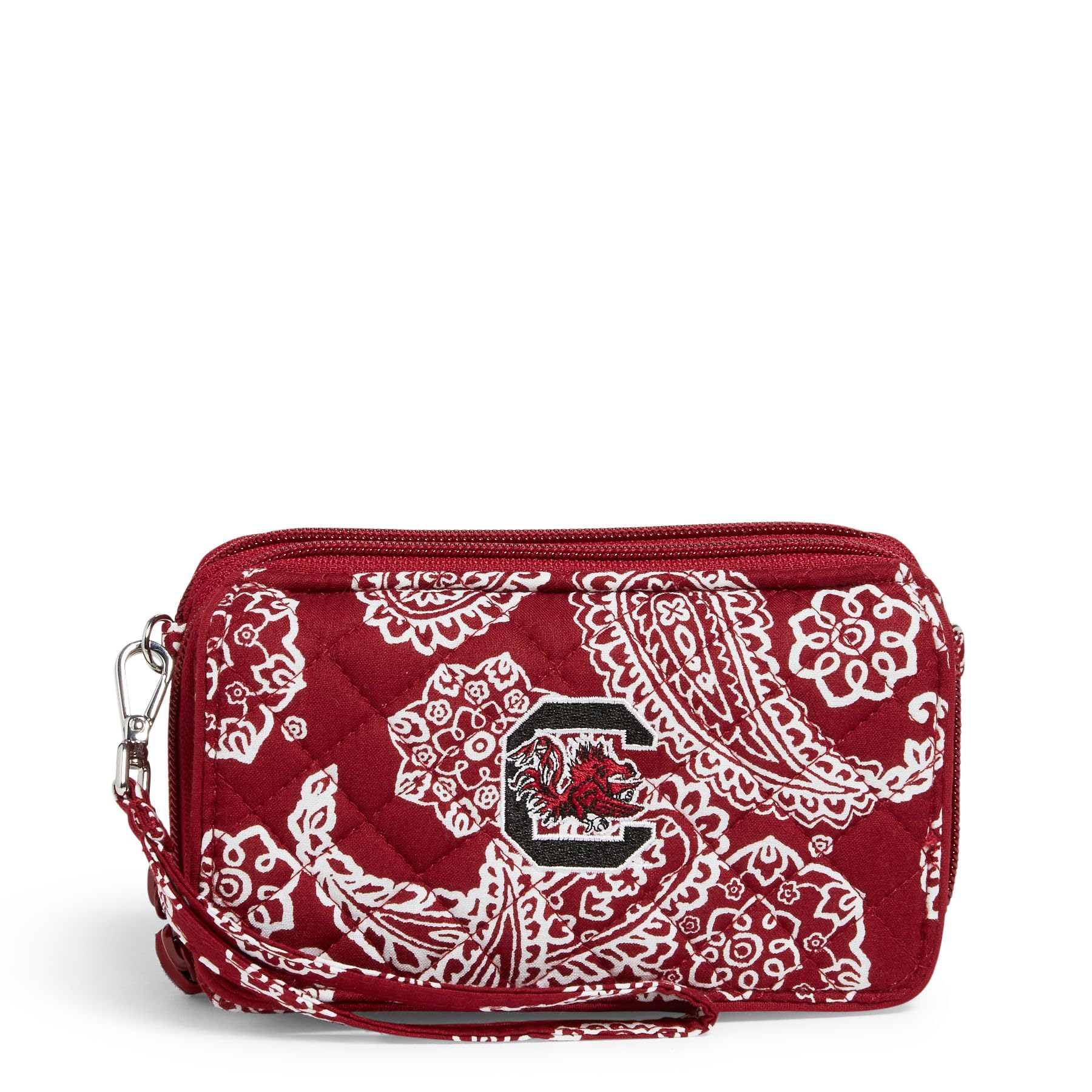 Cotton RFID All in One Crossbody, Cardinal/White Bandana with University of South Carolina, One Size Image