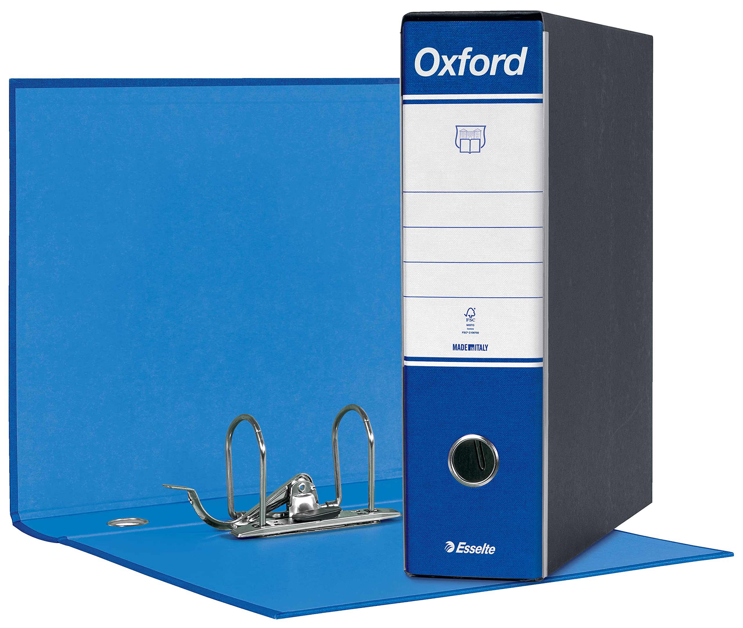 Esselte Oxford G83 Ring Binder Folder with 8 Cm Back DORSO 8 cm f. to Commerciale Blue