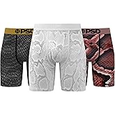 PSD Underwear Mens Boxer Briefs - Animal Print, Standard Length Packs and Singles, Soft & Breathable Boxer Briefs for Men