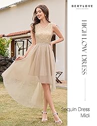 BeryLove Homecoming Dresses for Teens Sequin