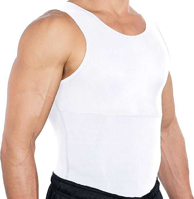 Esteem Apparel New Men’s Chest Compression Shirt Slimming Body Shaper
