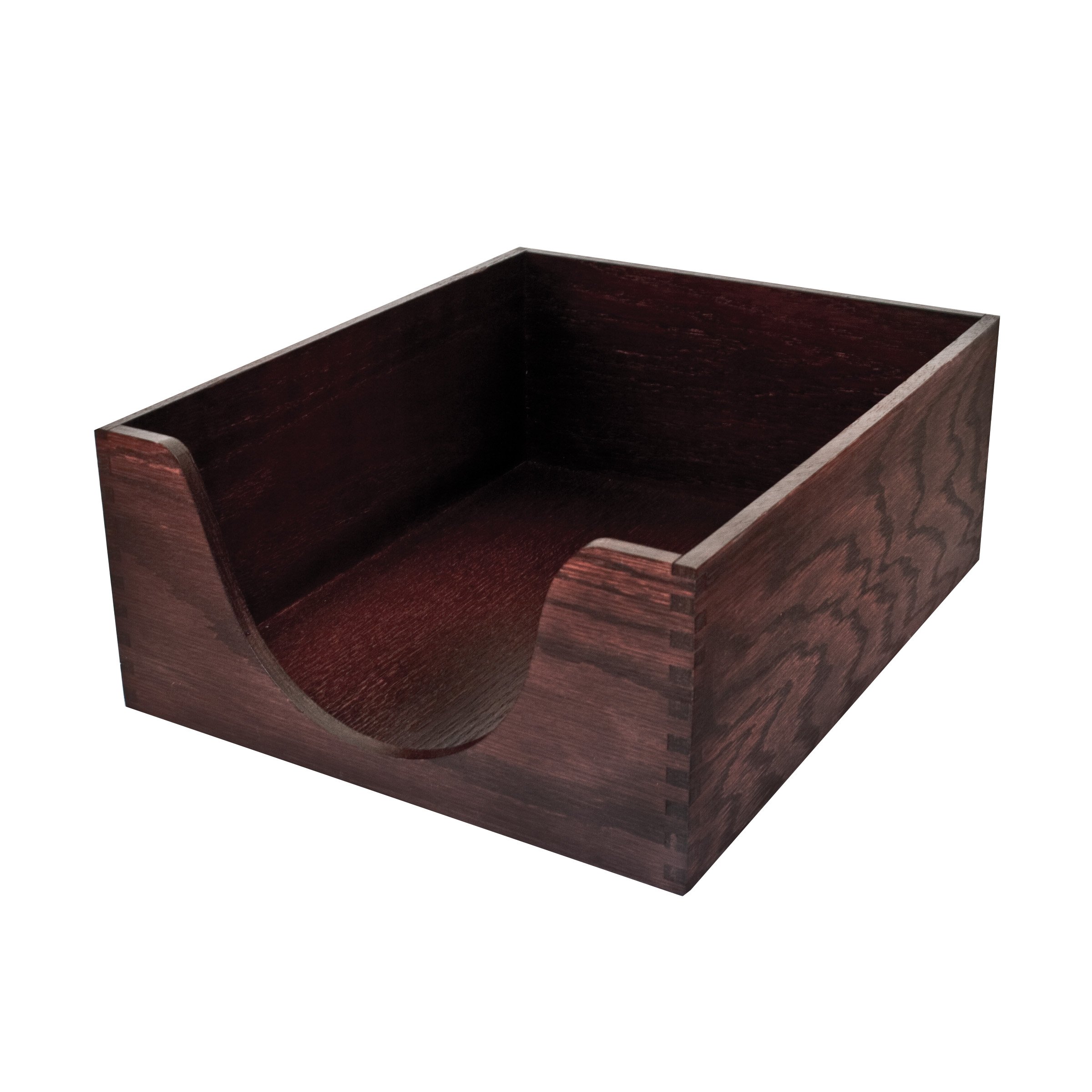 Carver Double Deep Wood Desk Tray Legal Size 16 X 11 X 5.5 Inches