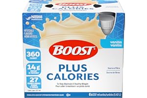 BOOST PLUS Complete Nutrition Drink, Vanilla, 6x237ml Bottles, Case Pack of 4, Packaging May Vary