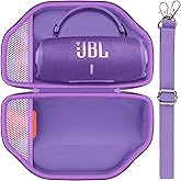 Baval Hard Portable Case Compatible with JBL Charge 6/Charge 5 Portable Waterproof Bluetooth Speaker(Purple Case)