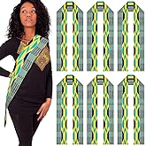 Twistover African Kente Stole African Print Sash African Kente Scarf Graduation Black History Kwanzaa Gifts for Adults