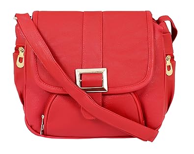 Beets Collection Womens PU Sling Bag/Side Bag (Dark Red)