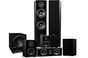 Fluance Elite High Definition Surround Sound Home Theater 7.1 Speaker System Including Floorstanding Towers, Center Channel, 