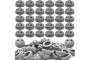 ZPSNDP 120 Pcs 3/8-1/2 Inch Electrical Box Cable Connectors, Non-Metallic Button Push in Wire Connector, Electrical Conduit Fittings Junction Box Gray, Fits for 1/2 Inch Knockouts