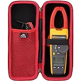 FBLFOBELI Hard Case for Fluke 376/374/375FC/Milwaukee 2235-20 Clamp Meter | Hard EVA Shell for AstroAI/KAIWEETS 1000A TRMS 6000 Counts, ideal 61-747 Clamp Meter, Waterproof &amp; Shockproof, Mesh Pocket