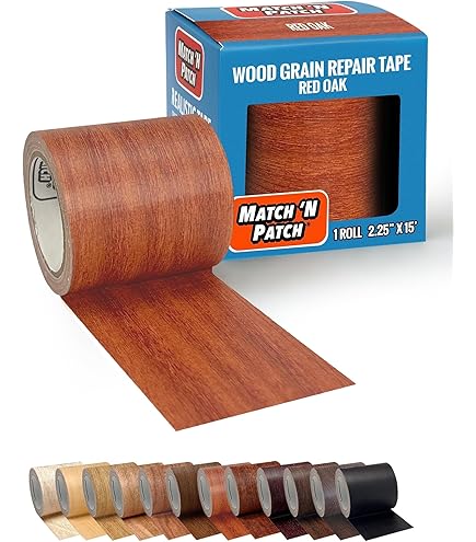 AIEX 1pc Wood Grain Repair Tape, 2.24x180inch Adhesive Wood Grain