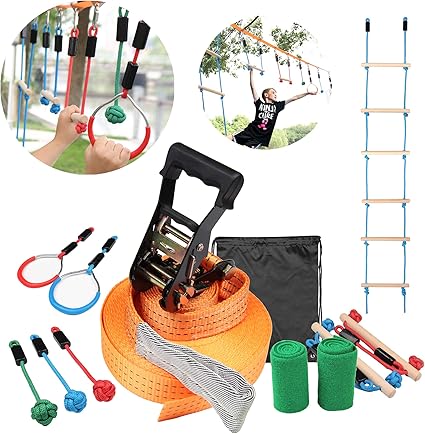 Amazon Com Ninja Obstacle Line Kit Warrior Training Course