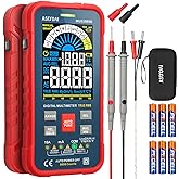 AstroAI Multimeter Tester 10000 Counts TRMS Auto-Ranging Color LCD Screen Digital Volt Meter, Fast Accurately Measures Voltage Current Amp Resistance Continuity Duty-Cycle Capacitance Temperature