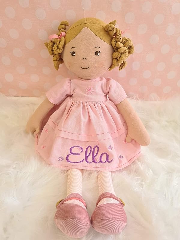 Personalised rag doll , personalised 1st birthday gift , new baby gift