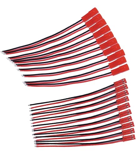 Câble 22AWG Lot De 30 Connecteurs JST SM 2 Broches - Câbles 22AWG 15cm - Pour Bande LED Et Projets électroniques Câble Bande Led 22awg