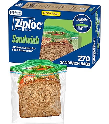 Amazon.com: Ziploc Easy Open Tabs Sandwich Bags 125 Count (Pack of